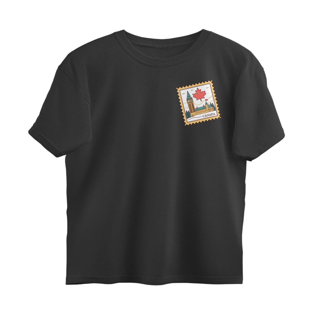 Canada Stamp Oversized Unisex Tshirt