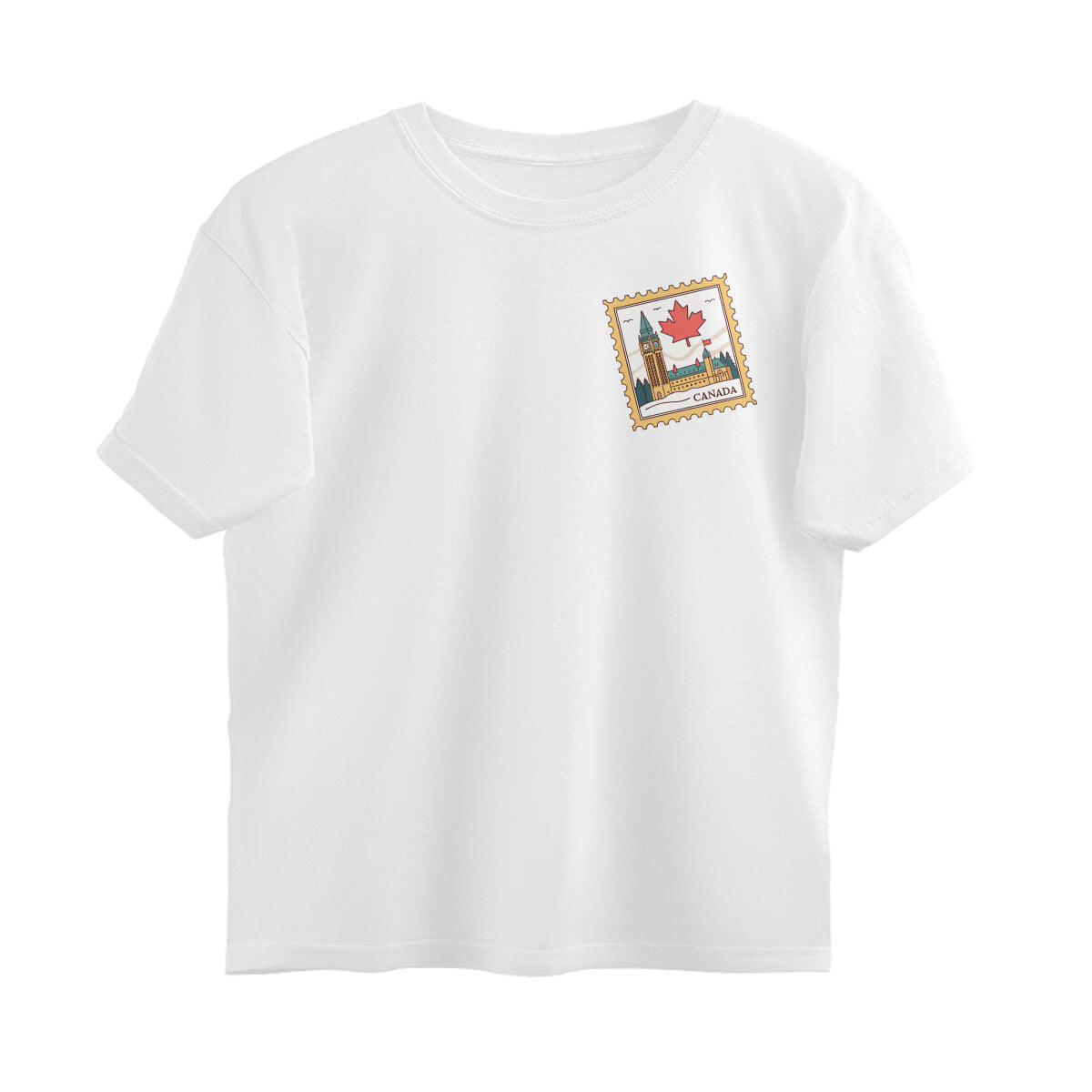 Canada Stamp Oversized Unisex Tshirt
