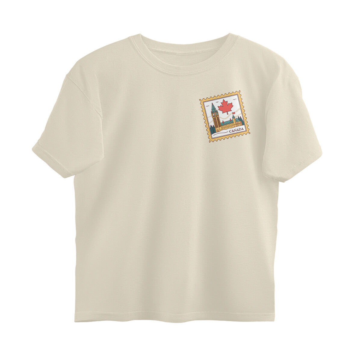 Canada Stamp Oversized Unisex Tshirt
