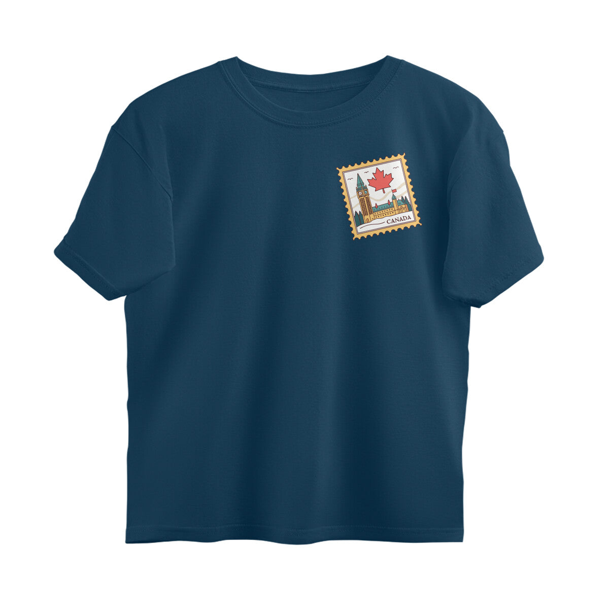 Canada Stamp Oversized Unisex Tshirt