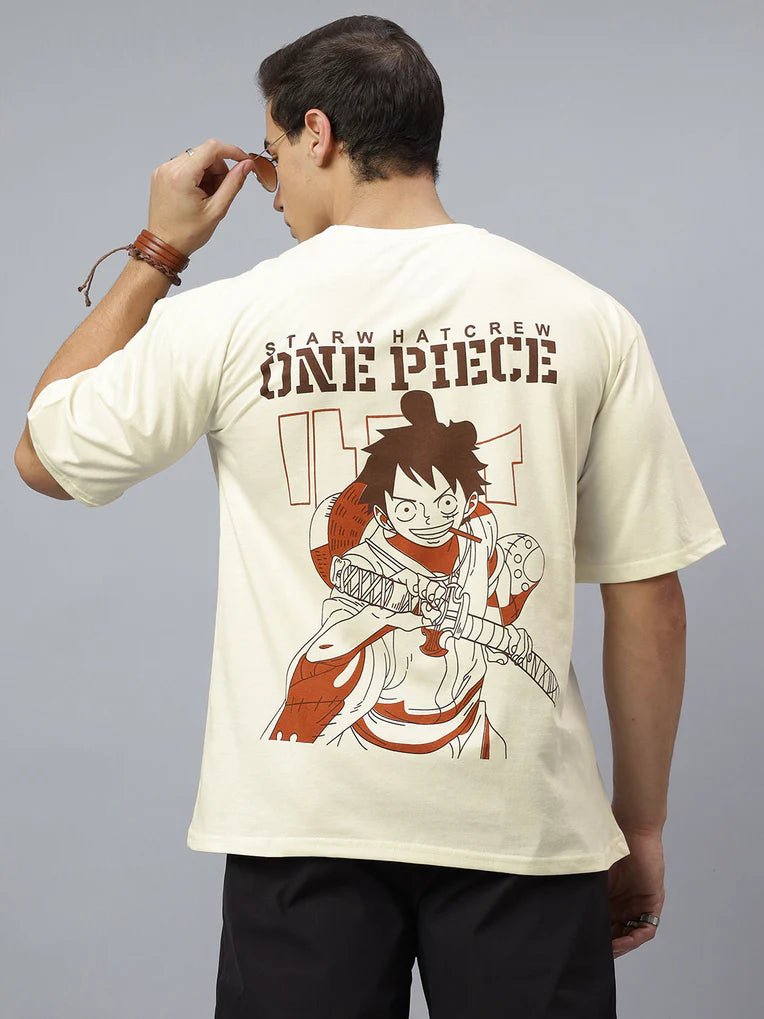 One Piece Hatcrew Oversized Unisex Tshirt